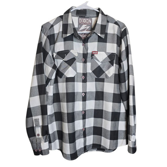 Dixxon Women's Large Pinnacle Black White Buffalo Plaid - Picture 1 of 8